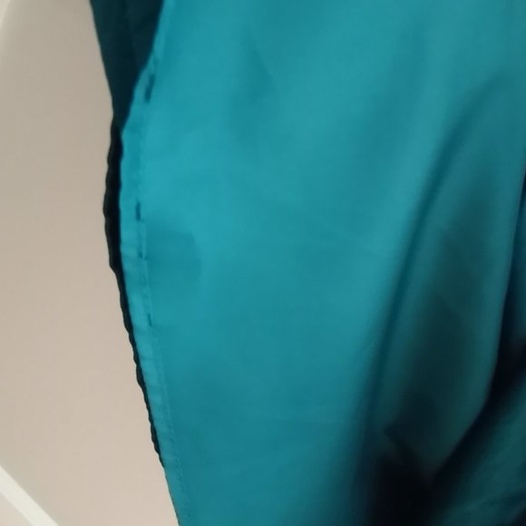 'NEW DIRECTIONS' Shawl collared full skirt Dress Size 12 Jewel toned Jad… - Picture 10 of 10